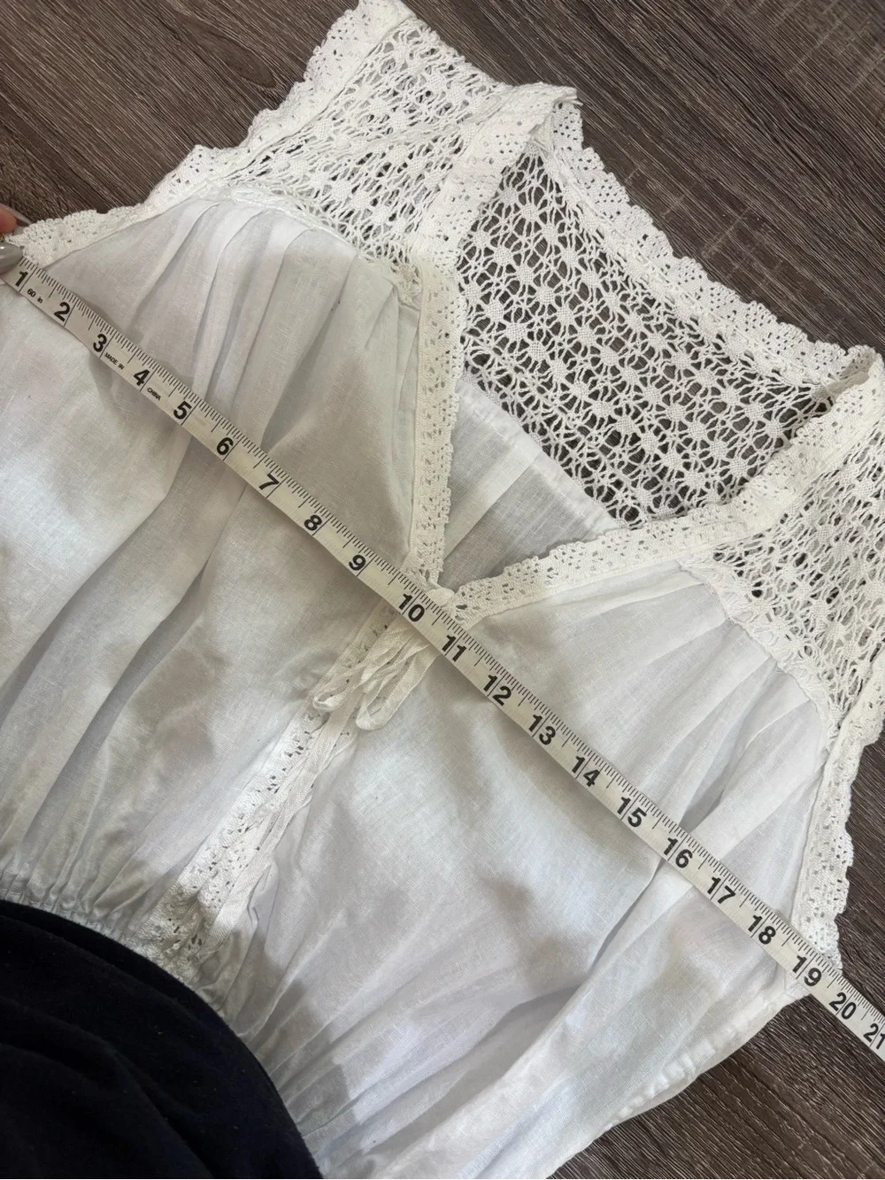 Cottagecore Boho Farmhouse White Cotton Tiered Midi Shirt Dress Croquet Romantic